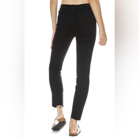 MOTHER “the looker ankle fray” in guilty glitter racer Stripe Size 28 - Picture 9 of 9